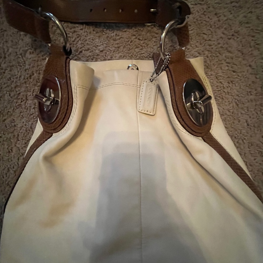 Coach Penelope cream tote